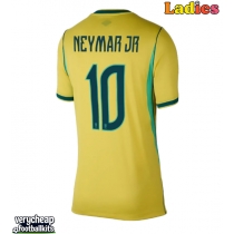 Brazil Neymar Jr #10 Replica Home Shirt Ladies World Cup 2026 Short Sleeve